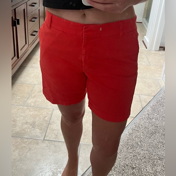 J. Crew Pants - J. Crew poppy red chino shorts size 12